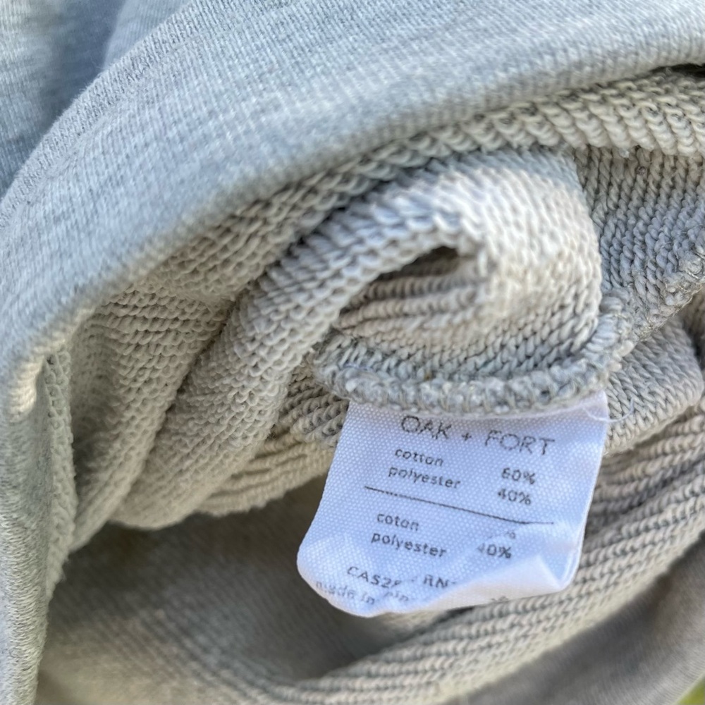 OAK + FORT Light Gray Relaxed Fit Top - Picture 4 of 9